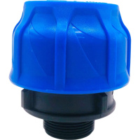 Муфта компрессионная соединительная c наружной резьбой 63х1 1/2" (Valfex) (16/4) Муфта компрессионная соединительная c наружной резьбой 63х1 1/2" (Valfex) (16/4)