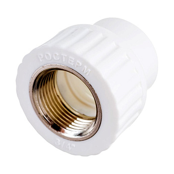 Муфта РОСТерм PPR комбинированная с раз. раструбом D25х3/4 ВР Муфта РОСТерм PPR комбинированная с раз. раструбом D25х3/4 ВР