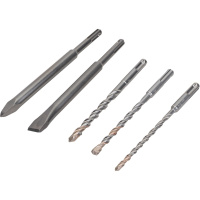 Бур Milwaukee SDS+ / Долото SDS+ (ф6/8/10x160мм, острое/плоское долота) упак_5 Бур Milwaukee SDS+ / Долото SDS+ (ф6/8/10x160мм, острое/плоское долота) упак_5