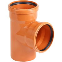 Тройник ХЕМКОР наружной канализации 160*110 мм, 87 градусов Тройник ХЕМКОР наружной канализации 160*110 мм, 87 градусов