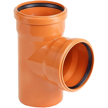 Тройник ХЕМКОР наружной канализации 110*110 мм, 87 градусов Тройник ХЕМКОР наружной канализации 110*110 мм, 87 градусов