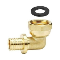 Угол VARMEGA Slide-fit 90 гр., с вн. резьбой, 16x1/2", с накидной гайкой, аксиальный, VM51911 Угол VARMEGA Slide-fit 90 гр., с вн. резьбой, 16x1/2", с накидной гайкой, аксиальный, VM51911