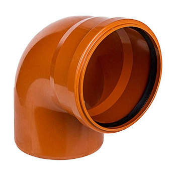 Отвод VALFEX 87,5 160мм PP-H рыжая для нар. канализ. (1/13), арт. 30101160 Отвод VALFEX 87,5 160мм PP-H рыжая для нар. канализ. (1/13), арт. 30101160