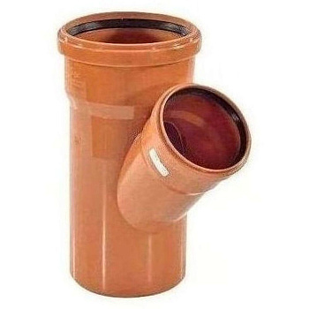Тройник VALFEX 160х110/45гр. PP-H рыжая для нар. канализ. (1/8), арт. 33160110 Тройник VALFEX 160х110/45гр. PP-H рыжая для нар. канализ. (1/8), арт. 33160110