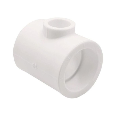 Тройник РОСТерм PPR переходной 90 гр. 63-40-63, белый Тройник РОСТерм PPR переходной 90 гр. 63-40-63, белый
