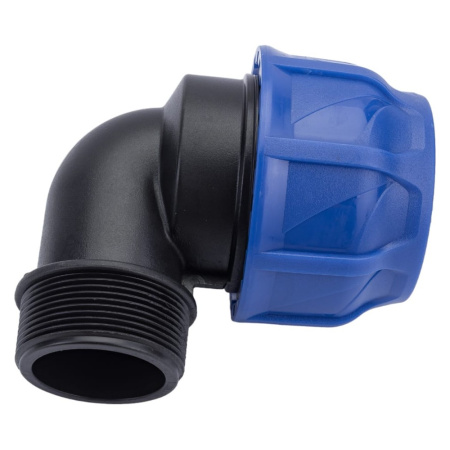 Отвод компрессионный с наружной резьбой 63х2" (Valfex) (12/3) Отвод компрессионный с наружной резьбой 63х2" (Valfex) (12/3)