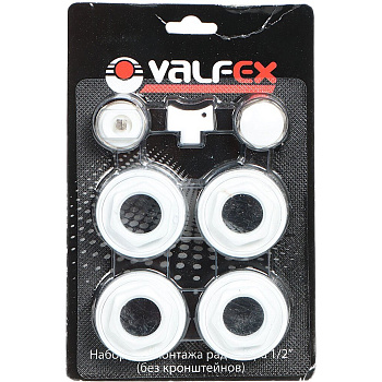 Комплект VALFEX для радиатора 1/2" без кронштейнов (40) Комплект VALFEX для радиатора 1/2" без кронштейнов (40)