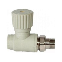 Вентиль TEBO сер. PP-R для радиаторов прямой 1v 20x1/2" (10/60) Вентиль TEBO сер. PP-R для радиаторов прямой 1v 20x1/2" (10/60)