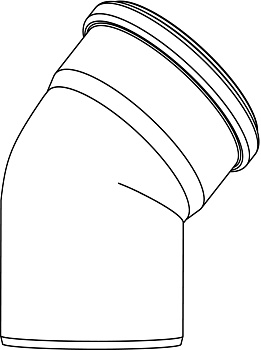 Отвод диаметром 50/15 гр. REHAU RAUPIANO PLUS Отвод диаметром 50/15 гр. REHAU RAUPIANO PLUS