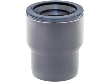 Переход сер с чугуна на пластик 124/110 ВК с манжетой, РТП (36) Переход сер с чугуна на пластик 124/110 ВК с манжетой, РТП (36)