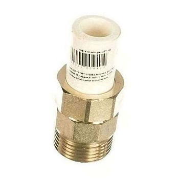 Муфта РОСТерм PPR комбинированная с раз. раструбом D25х1 НР Муфта РОСТерм PPR комбинированная с раз. раструбом D25х1 НР