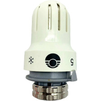 Термоголовка VALFEX жидкостная М30х1,5 белый диапазон регулировки 6,5-28 гр. С (72/9), VF.5000.0.0 Термоголовка VALFEX жидкостная М30х1,5 белый диапазон регулировки 6,5-28 гр. С (72/9), VF.5000.0.0