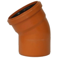 Отвод VALFEX 160х30гр. PP-H рыжий для нар. канализ. (1/16), 30105160 Отвод VALFEX 160х30гр. PP-H рыжий для нар. канализ. (1/16), 30105160