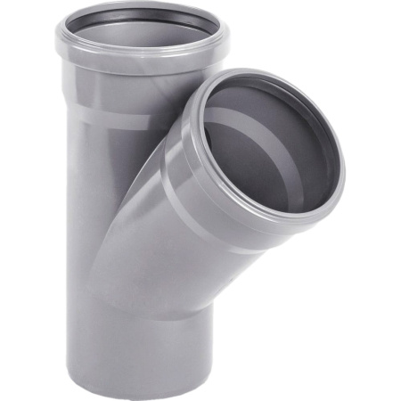 Тройник ХЕМКОР НПВХ внутренняя канализация 110х110 мм, 87 гр. Тройник ХЕМКОР НПВХ внутренняя канализация 110х110 мм, 87 гр.