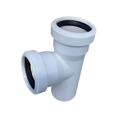 Тройник ХЕМКОР НПВХ 110х110 87 градусов ВК ШУМЭКС Тройник ХЕМКОР НПВХ 110х110 87 градусов ВК ШУМЭКС