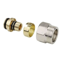 Соединение резьбозажимное VARMEGA 1/2" для труб 16х2.2 VM09402 Соединение резьбозажимное VARMEGA 1/2" для труб 16х2.2 VM09402