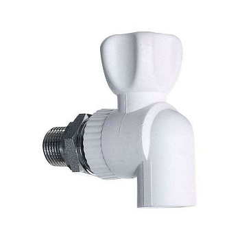 Кран РОСТерм PPR для радиатора угловой 20х1/2 НР Кран РОСТерм PPR для радиатора угловой 20х1/2 НР